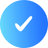 blue check mark icon