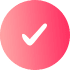 Pink check mark icon