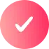 Pink check mark icon