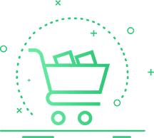 shopping cart icon green