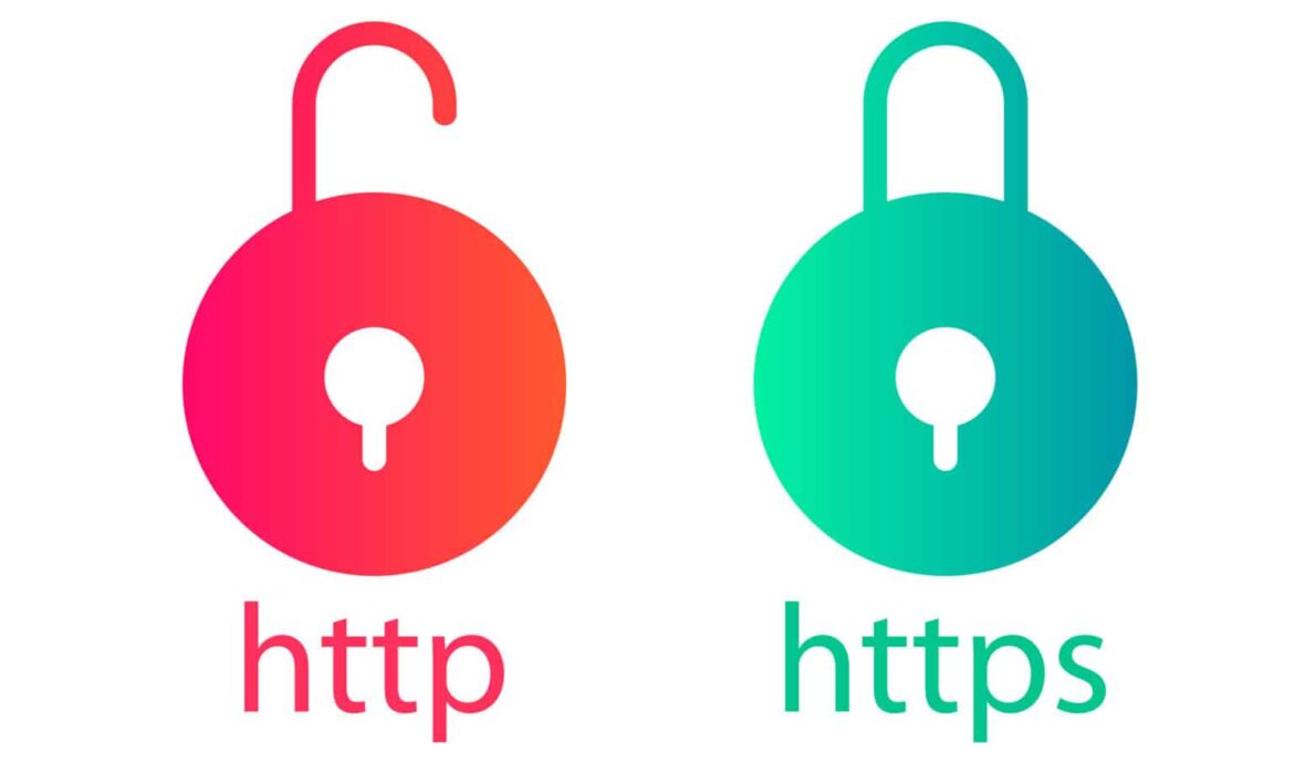 HTTP Next To A Red Lock And HTTPS Next To A Green Lock